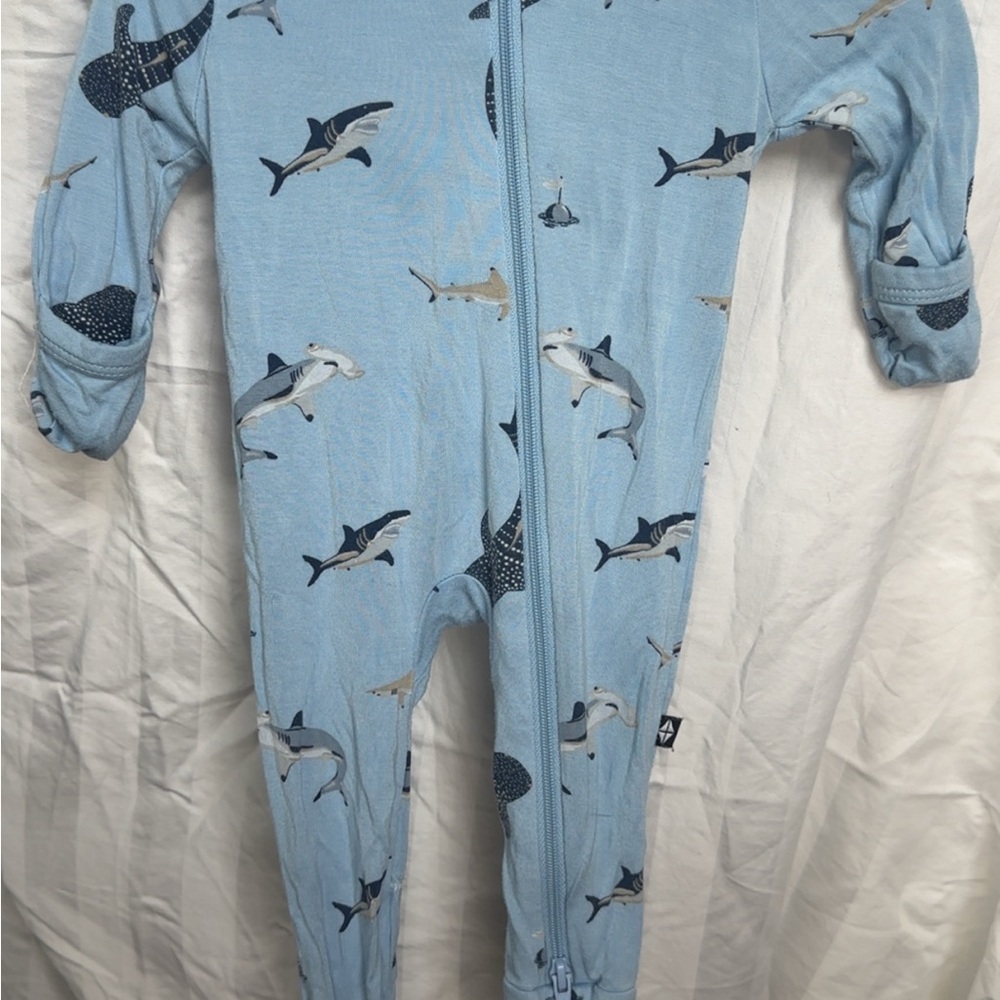 Kyte BABY Blue Shark Print Kids Pajamas